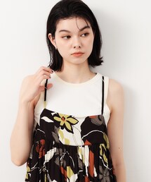 OPAQUE.CLIP | 《VERY掲載》ベロア使いリブタンクトップ【洗濯機洗い可】(タンクトップ)