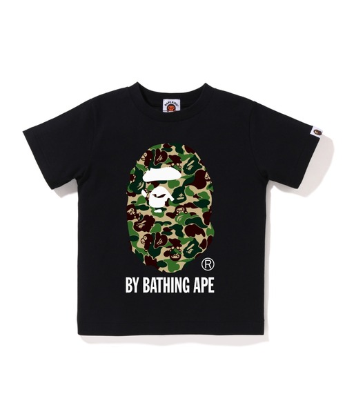 A BATHING APE（アベイシングエイプ）の「ABC CAMO MILO BY BATHING APE TEE（Tシャツ/カットソー・キッズ・ホワイト/ブラック・130/90/110/100/140/120）」の2枚目の写真