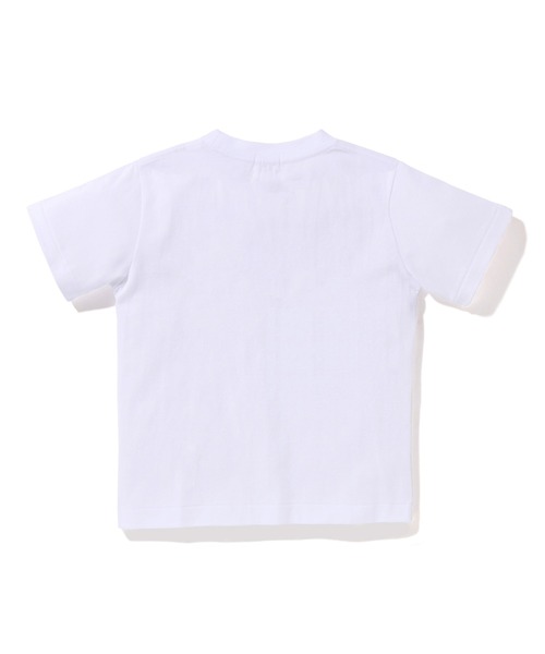 A BATHING APE（アベイシングエイプ）の「ABC CAMO MILO BY BATHING APE TEE（Tシャツ/カットソー・キッズ・ホワイト/ブラック・130/90/110/100/140/120）」の5枚目の写真