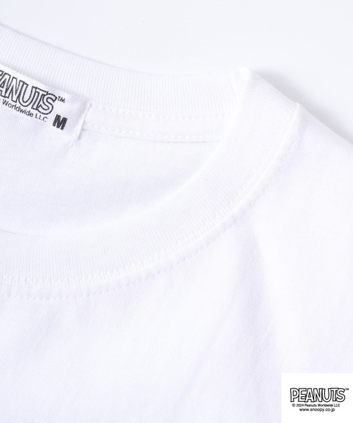 PEANUTS（ピーナッツ）の「PEANUTS 半袖ロックTシャツ（Tシャツ/カットソー・メンズ・ブラック系/ブラック/ホワイト系/ホワイト系1/ブラック系1/ホワイト・M/L/LL）」の11枚目の写真