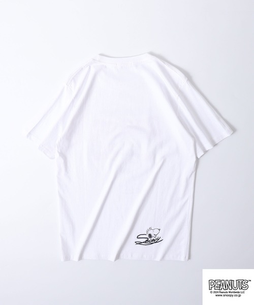 PEANUTS（ピーナッツ）の「PEANUTS 半袖ロックTシャツ（Tシャツ/カットソー・メンズ・ブラック系/ブラック/ホワイト系/ホワイト系1/ブラック系1/ホワイト・M/L/LL）」の10枚目の写真