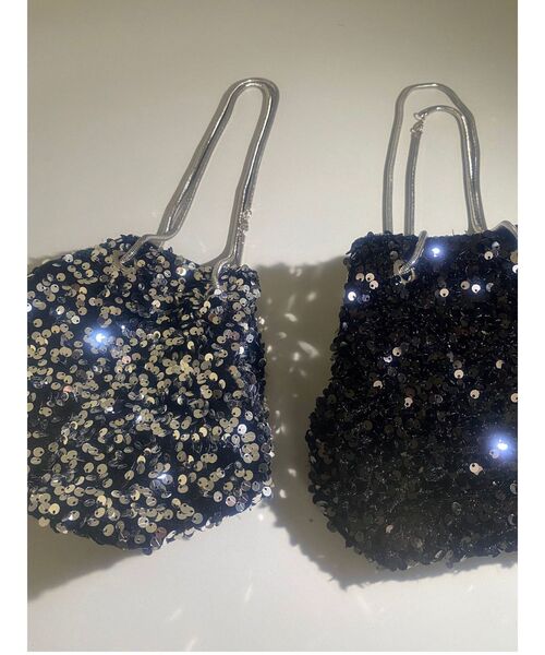 VELETTO（ベレット）の「【VELETTO】LADYスパンコールバッグ（ハンドバッグ・レディース・ブラック/シルバー・FREE）」の3枚目の写真