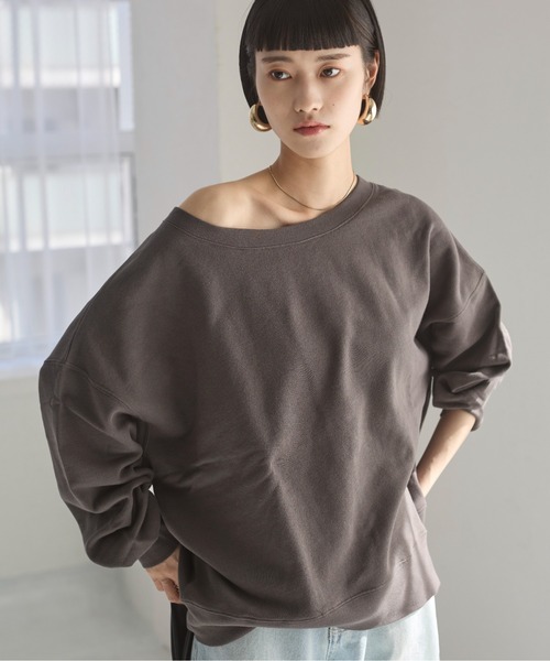 【新品】裏毛オフショルオーバーサイズトップス ココディール ＼SALE50%OFF／土日も即日発送/COCODEAL 裏毛