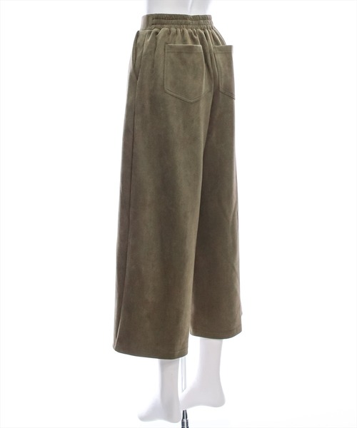 clear（クリア）の「ポンチスエードワイドストレートパンツ [低身長用サイズ有 着心地抜群 シンプル]≪2024AW新作≫（その他パンツ・レディース・カーキ/チャコールグレー/グレイッシュベージュ/アイボリー・F/XS）」の10枚目の写真