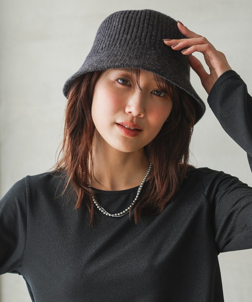 GLOBAL WORK（グローバルワーク）の「サーモニットハット/142987（ハット・レディース・ブラック/グレー/アイボリー・ONE SIZE）」の14枚目の写真