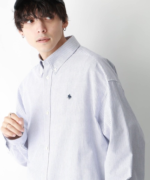 POLO BCS（ポロ ビーシーエス）の「【POLO BCS(ポロ・ビーシーエス)】オックスフォードオーバーサイズシャツ（シャツ/ブラウス・メンズ・ライトブルー/ホワイト・LARGE/MEDIUM）」の17枚目の写真