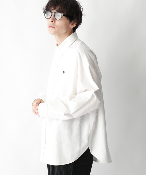 POLO BCS（ポロ ビーシーエス）の「【POLO BCS(ポロ・ビーシーエス)】オックスフォードオーバーサイズシャツ（シャツ/ブラウス・メンズ・ライトブルー/ホワイト・LARGE/MEDIUM）」の9枚目の写真