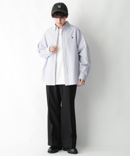 POLO BCS（ポロ ビーシーエス）の「【POLO BCS(ポロ・ビーシーエス)】オックスフォードオーバーサイズシャツ（シャツ/ブラウス・メンズ・ライトブルー/ホワイト・LARGE/MEDIUM）」の12枚目の写真
