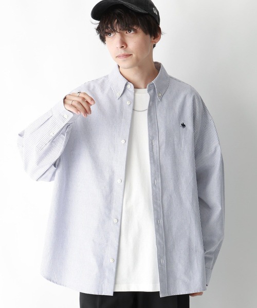 POLO BCS（ポロ ビーシーエス）の「【POLO BCS(ポロ・ビーシーエス)】オックスフォードオーバーサイズシャツ（シャツ/ブラウス・メンズ・ライトブルー/ホワイト・LARGE/MEDIUM）」の14枚目の写真