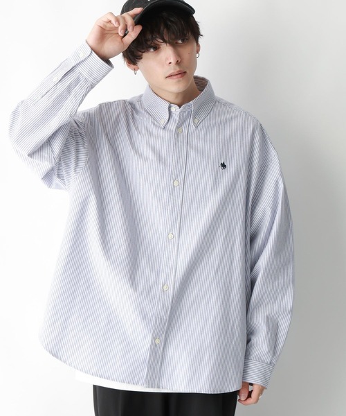 POLO BCS（ポロ ビーシーエス）の「【POLO BCS(ポロ・ビーシーエス)】オックスフォードオーバーサイズシャツ（シャツ/ブラウス・メンズ・ライトブルー/ホワイト・LARGE/MEDIUM）」の15枚目の写真