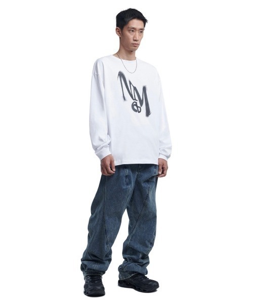 Tシャツ・カットソー NOMANUAL THUNDER LOGO LONG SLEEVE TEE 4HA015 MUSINSA | NOMANUAL DR LOGO LONG SLEEVE TEE - BLACK