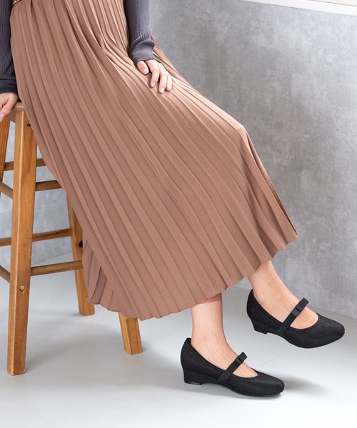 JELLY BEANS（ジェリービーンズ）の「【WEB限定】リボンゴムストラップパンプス(204-43017)JELLY BEANS(ジェリービーンズ)（パンプス・レディース・ブラック/グレイッシュベージュ/ネイビー・22.5/23/23.5/24/24.5）」の12枚目の写真