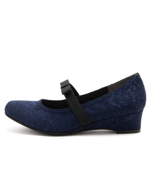 JELLY BEANS（ジェリービーンズ）の「【WEB限定】リボンゴムストラップパンプス(204-43017)JELLY BEANS(ジェリービーンズ)（パンプス・レディース・ブラック/グレイッシュベージュ/ネイビー・22.5/23/23.5/24/24.5）」の7枚目の写真