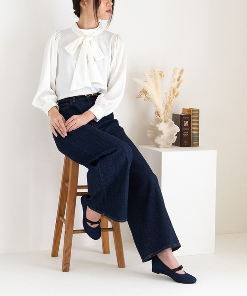 JELLY BEANS（ジェリービーンズ）の「【WEB限定】リボンゴムストラップパンプス(204-43017)JELLY BEANS(ジェリービーンズ)（パンプス・レディース・ブラック/グレイッシュベージュ/ネイビー・22.5/23/23.5/24/24.5）」の18枚目の写真