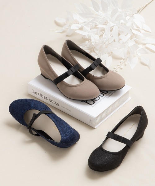 JELLY BEANS（ジェリービーンズ）の「【WEB限定】リボンゴムストラップパンプス(204-43017)JELLY BEANS(ジェリービーンズ)（パンプス・レディース・ブラック/グレイッシュベージュ/ネイビー・22.5/23/23.5/24/24.5）」の22枚目の写真