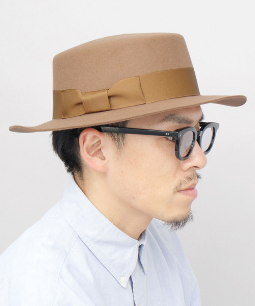 THE H.W. DOG&CO 中折れ ウールフェルト ハット FRONT-H（THE