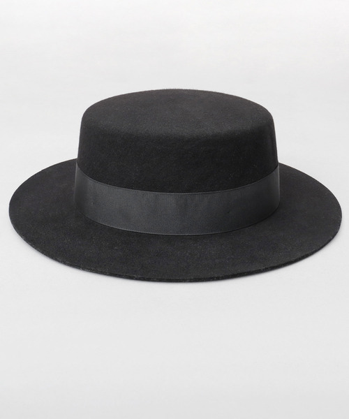 Ruben（ルーベン）の「オーストラリア産ウール フェルト カンカン帽（ハット・メンズ・ブラック/グレイッシュベージュ/ベージュ・FREE）」の16枚目の写真