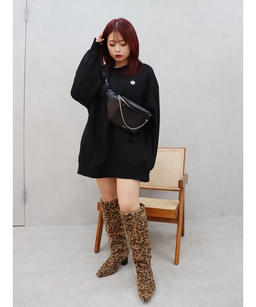 EVRIS（エヴリス）の「SUNNYダメージスウェットトップス（スウェット・レディース・イエロー/グレー/ブルー/ブラック・FREE）」の14枚目の写真