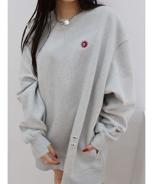 EVRIS（エヴリス）の「SUNNYダメージスウェットトップス（スウェット・レディース・イエロー/グレー/ブルー/ブラック・FREE）」の16枚目の写真