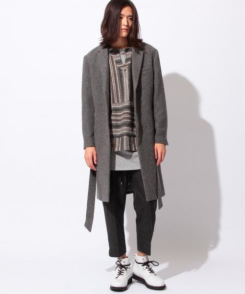 MONKEY TIME(モンキータイム)の「<monkey time × Chees>∴ DBL/FACE COAT/コート◆(チェスターコート・メンズ・ネイビー/グレー・LARGE/MEDIUM/SMALL)」の8枚目の写真