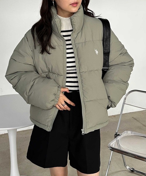 セール】＜U.S.POLO ASSN.＞別注 ショート丈エコダウンブルゾン