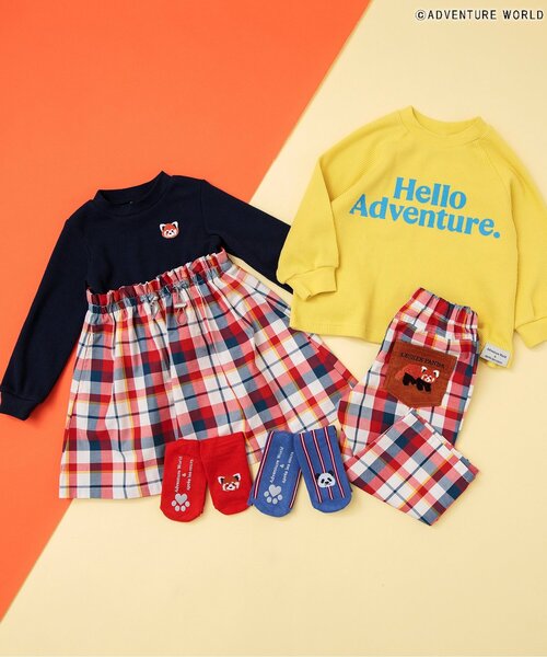 apres les cours(アプレレクール)の「アドベンチャーワールド/おやこソックス(ソックス/靴下・キッズ・ストライプ/グリーン/レッド/ブラック・12/15 /18/21/24/27)」の8枚目の写真