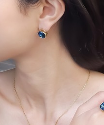 blackdia ocean ファセットクォーツピアス