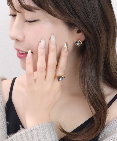 blackdia ocean(ブラックダイヤオーシャン)の「blackdia ocean ファセットクォーツピアス(ピアス(両耳用)・レディース・ネイビー/シャンパン/ライトグリーン/レッド/グレー/ブルー/ローズ/クリア/エメラルド/ライトブルー/ブルー系その他・FREE)」の21枚目の写真