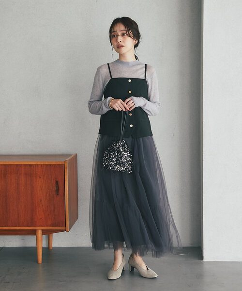 La boutique BonBon（ラブティックボンボン）の「スパンコールバッグ（ショルダーバッグ・レディース・シルバー/ブラック・FREE）」の8枚目の写真