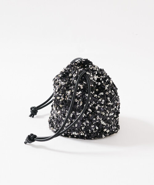 La boutique BonBon（ラブティックボンボン）の「スパンコールバッグ（ショルダーバッグ・レディース・シルバー/ブラック・FREE）」の12枚目の写真