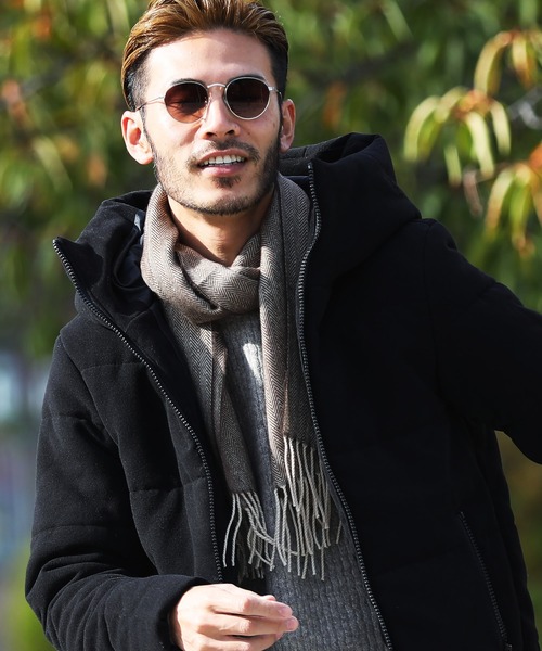 jiggys shop（ジギーズショップ）の「レギュラーチェックマフラー（マフラー・メンズ・ベージュ系その他/レッド系その他/グレー系その他2/ブルー系その他/ブラウン系その他/ブルー系その他2・FREE）」の3枚目の写真