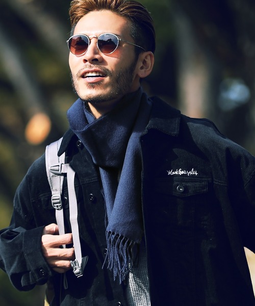 jiggys shop（ジギーズショップ）の「レギュラーチェックマフラー（マフラー・メンズ・ベージュ系その他/レッド系その他/グレー系その他2/ブルー系その他/ブラウン系その他/ブルー系その他2・FREE）」の4枚目の写真