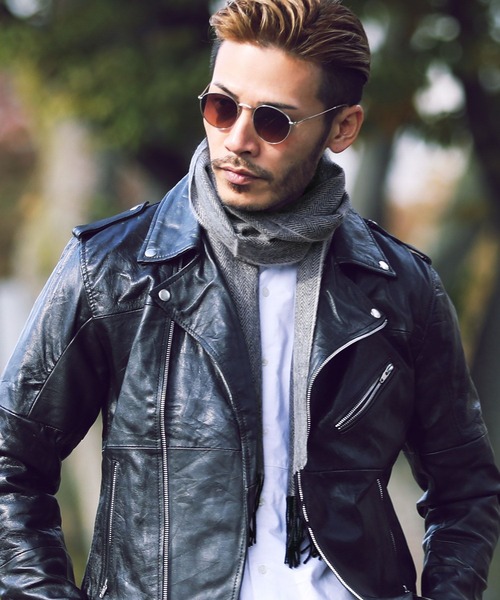 jiggys shop（ジギーズショップ）の「レギュラーチェックマフラー（マフラー・メンズ・ベージュ系その他/レッド系その他/グレー系その他2/ブルー系その他/ブラウン系その他/ブルー系その他2・FREE）」の2枚目の写真