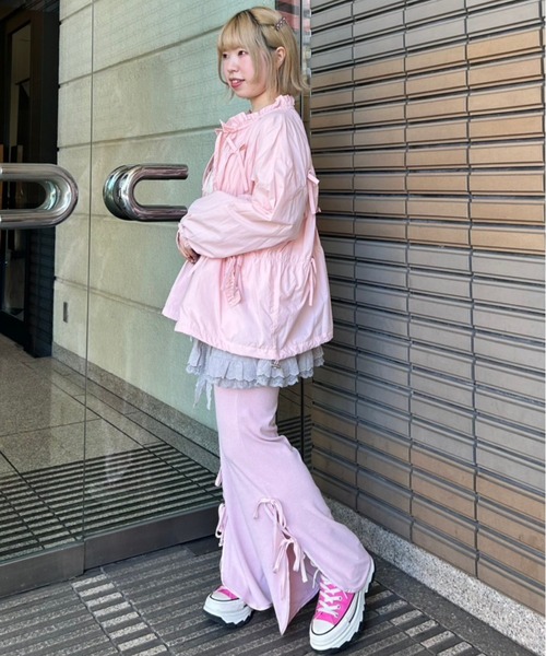 Candy Stripper（キャンディストリッパー）の「STRINGSLIT FLARED パンツ（その他パンツ・レディース・ブラック/ピンク/ベージュ・2）」の22枚目の写真