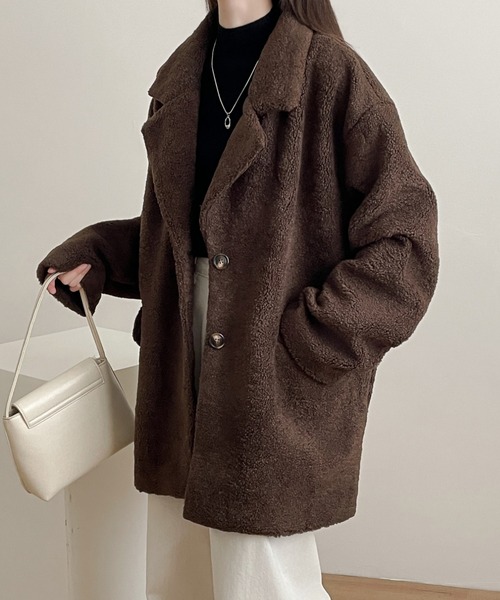 セール】ボアテーラードジャケット（テーラードジャケット）｜ABITOKYO