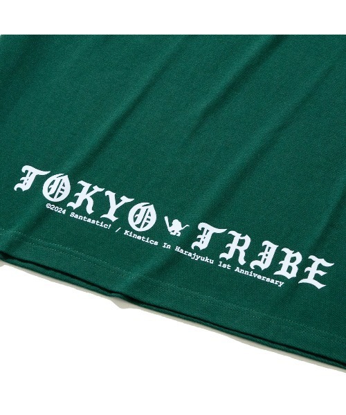 Kinetics（キネティクス）の「"Kinetics × TOKYO TRIBE" SANTA INOUE SARU IRON-ON LETTER TEE（キネティクス × トーキョートライブ 井上三太 サル アイロンオン レター ティー）（Tシャツ/カットソー・メンズ・ネイビー/グリーン・MEDIUM/LARGE/X-LARGE/XX-LARGE）」の7枚目の写真