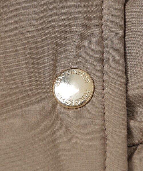 MACKINTOSH PHILOSOPHY（ﾏｯｷﾝﾄｯｼｭ ﾌｨﾛｿﾌｨｰ）の「【WEB&一部店舗限定】フーデットショートダウン（ダウンジャケット/コート・レディース・ダークネイビー/ベージュ・36/38）」の5枚目の写真