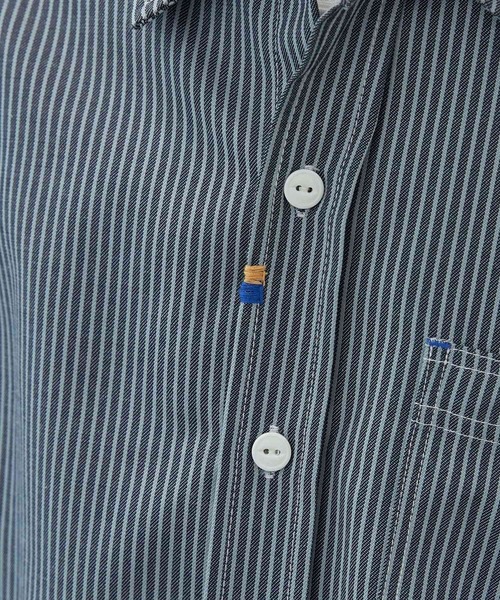 CRAFT STANDARD BOUTIQUE(クラフトスタンダードブティック)の「ヒッコリーデニムシャツ(シャツ/ブラウス・メンズ・ネイビー/ブラック・M/L/XL)」の18枚目の写真