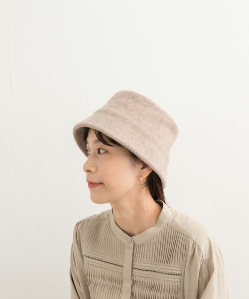 URBAN RESEARCH DOORS（アーバンリサーチドアーズ）の「ウールバケットハット（ハット・レディース・ベージュ系その他/チャコールグレー・ONE）」の5枚目の写真
