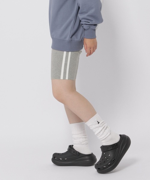 3.3 Field Trip （3.3フィールドトリップ）の「3.3 Field Trip／ラインニットショートパンツ（その他パンツ・レディース・グレー/ブラック・FREE）」の4枚目の写真