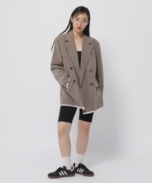 3.3 Field Trip （3.3フィールドトリップ）の「3.3 Field Trip／ラインニットショートパンツ（その他パンツ・レディース・グレー/ブラック・FREE）」の6枚目の写真