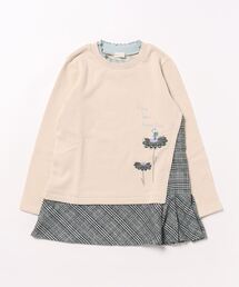 mimi&花刺しゅうチュニック(80~130)