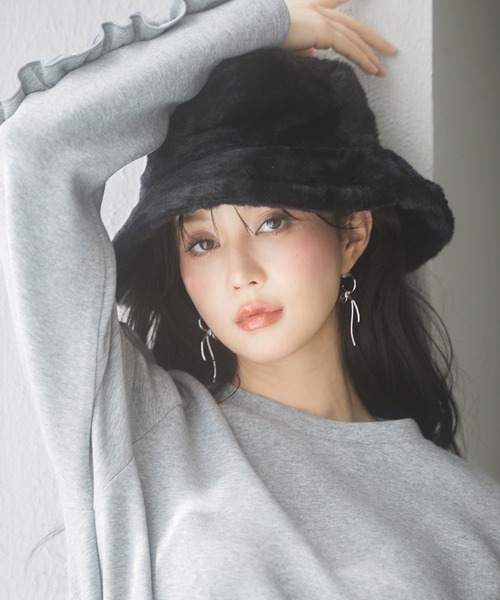 ふわふわフェイクファーバケットハット（ハット）｜SAISON DE