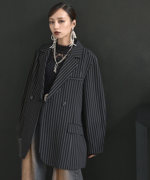 HARE（ハレ）の「ストライプドッキングジャケット(HARE)（テーラード