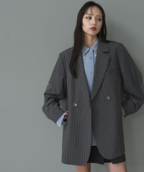 HARE（ハレ）の「ストライプドッキングジャケット(HARE)（テーラード