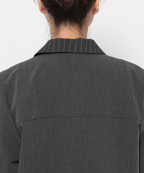HARE(ハレ)の「ストライプドッキングジャケット(HARE)(テーラードジャケット・レディース・グレー/ブラック・FREE)」の21枚目の写真