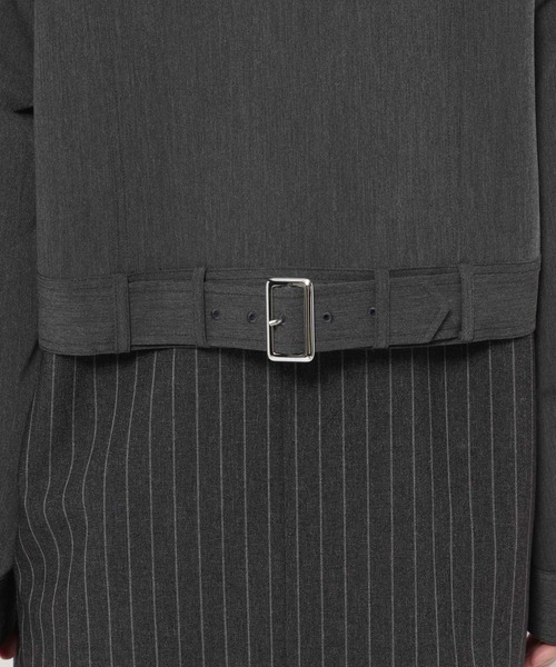 HARE(ハレ)の「ストライプドッキングジャケット(HARE)(テーラードジャケット・レディース・グレー/ブラック・FREE)」の22枚目の写真