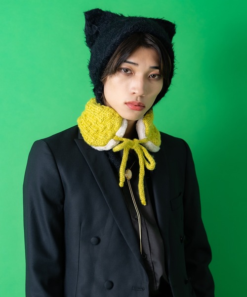 新品未開封　シュガーバニーズ　イヤーマフ セール】an meets zakka リブニット×モコモコファーコンビイヤーマフ