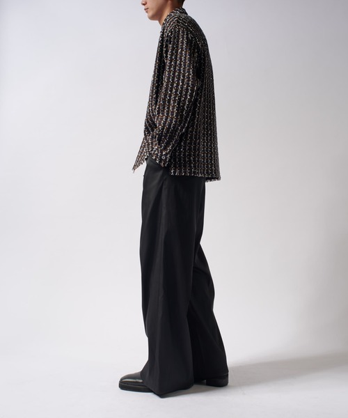 Lui's(ルイス)の「ハイツイストワイドレッグパンツ(その他パンツ・メンズ・ベージュ/ブラック・M/S)」の13枚目の写真