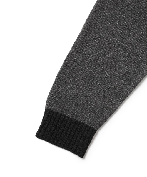 JUNRED（ジュンレッド）の「【一部店舗限定】スキッパーニットプルオーバー（ニット/セーター・メンズ・ライトグレー/ブラック/チャコールグレー・S/M/L）」の13枚目の写真